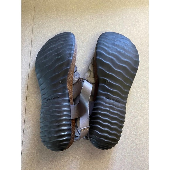 Cordani Gray Leather Coastal Grandma Comfort Minimalist Preppy Career Sa… - Picture 3 of 6